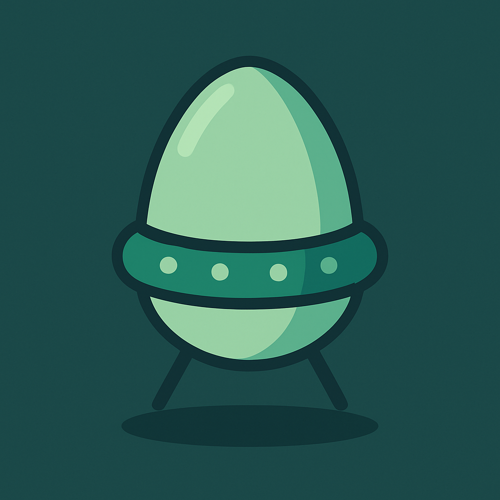 Egg-shaped UFO